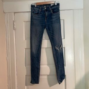 Rag and bone JEAN 10 inch skinny jeans size 27